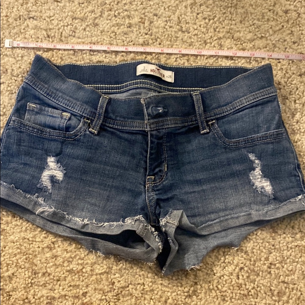 Hollister Women's Blue Denim Shorts